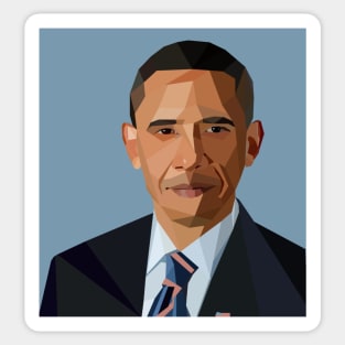 Geometric Obama Sticker